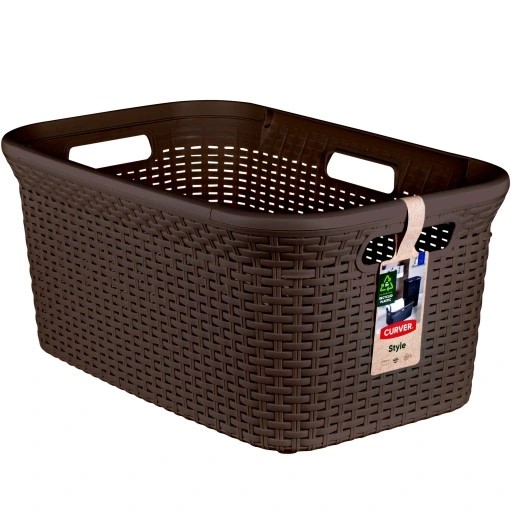 Curver Korpa za veš 40 L cisti smeda STYLE / 0708-210