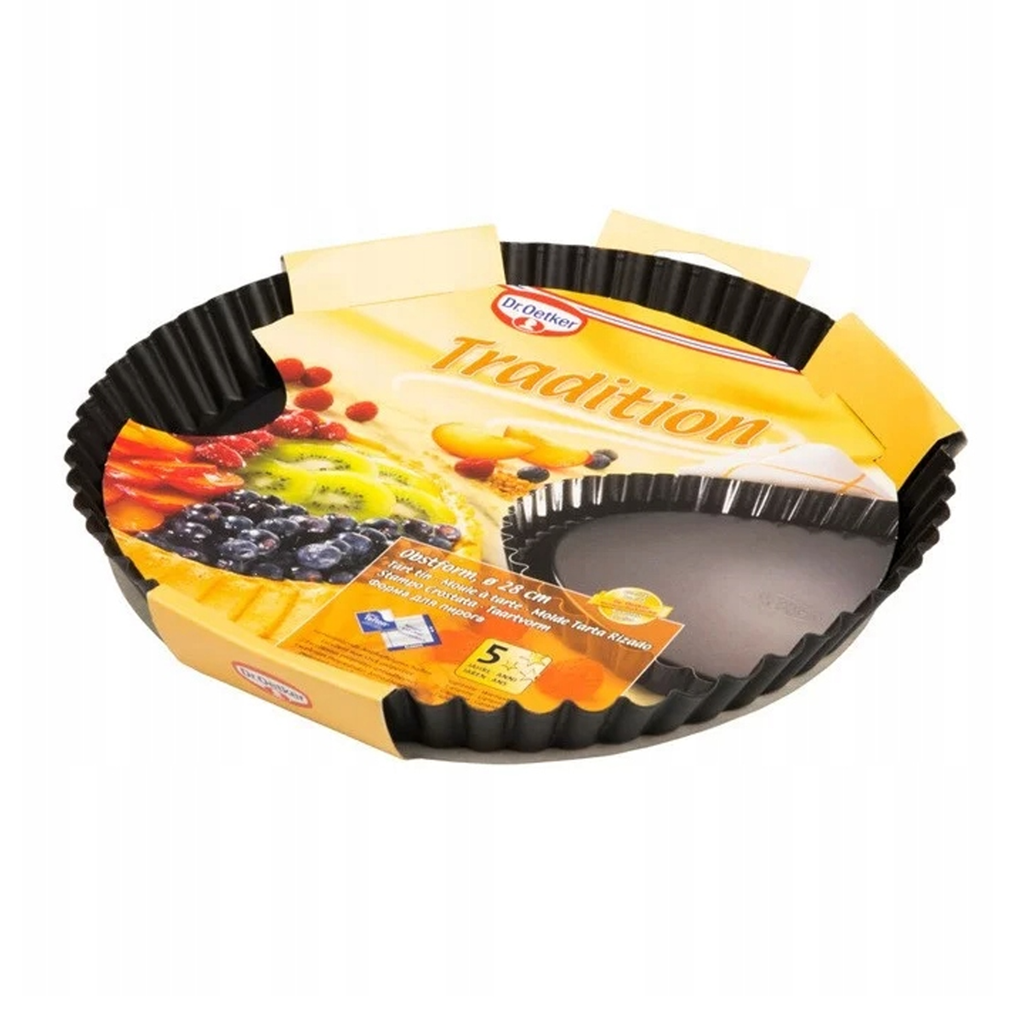 Dr. Oetker Tradition kalup za tart Ø 28 × 3,5 cm, čelični lim / 1449 - detalj proizvoda