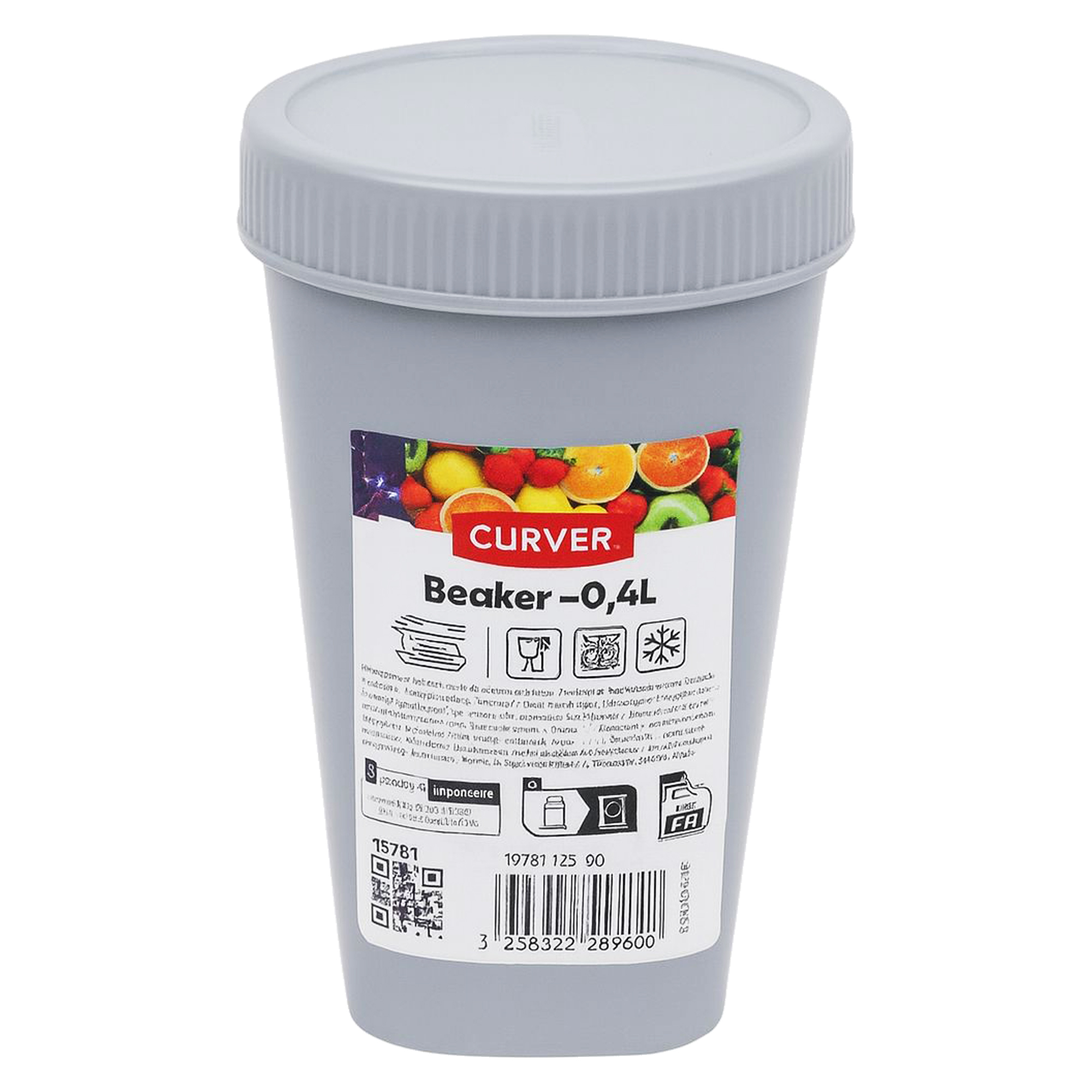 Curver Posuda za hranu 0.4 L siva BEAKER / 271187