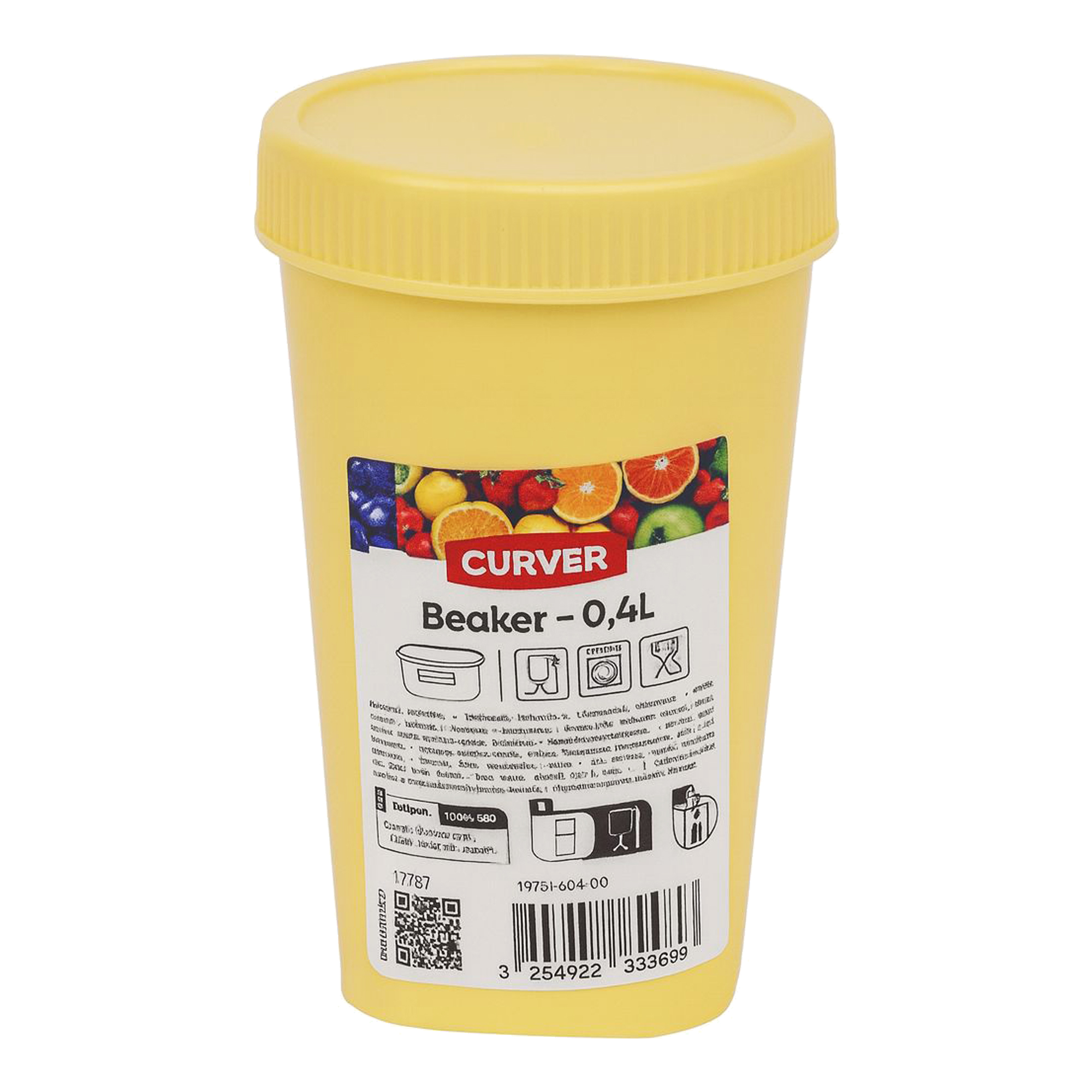 Curver Posuda za hranu 0.4 L žuta BEAKER / 271188