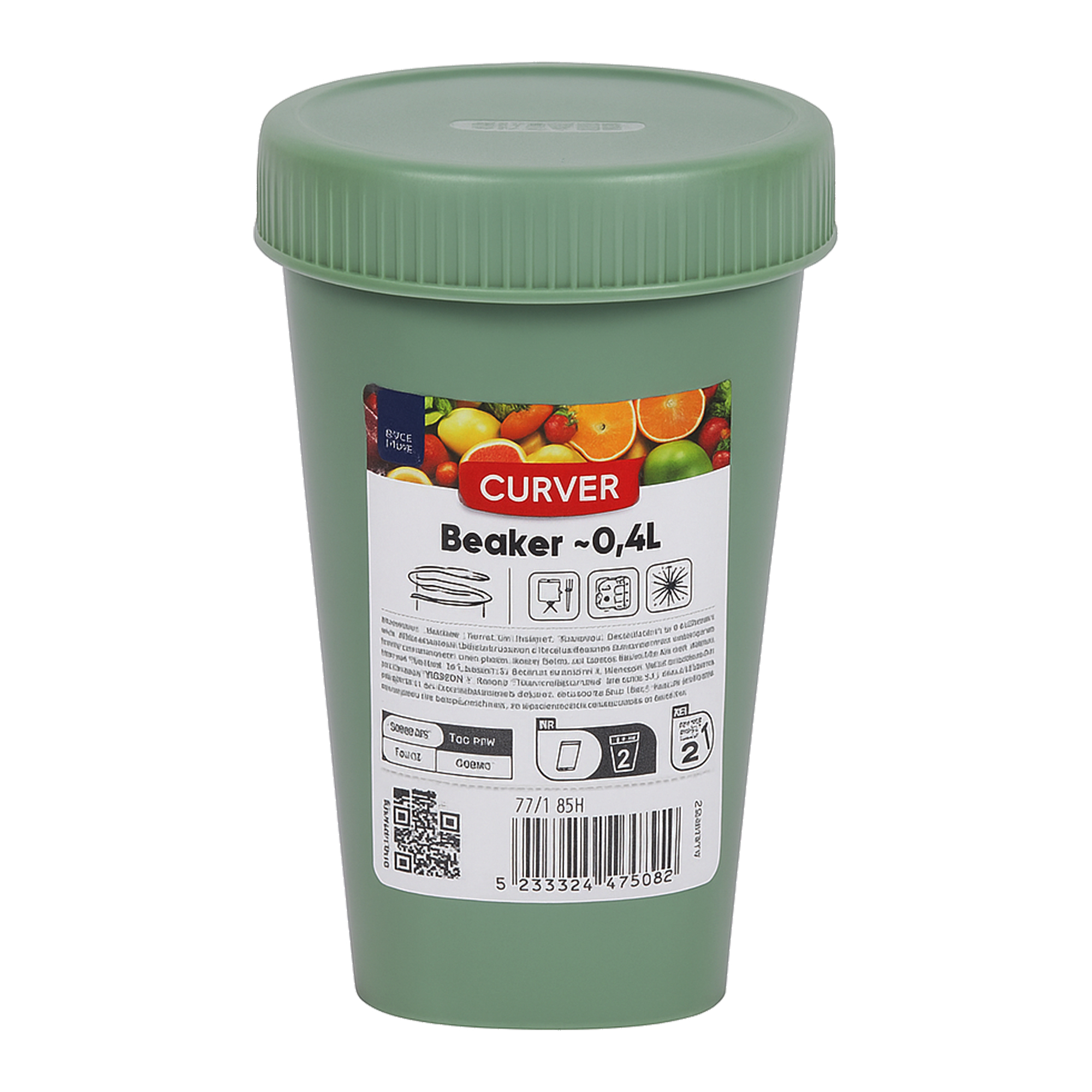 Curver Posuda za hranu 0.4 L zelena BEAKER / 271186