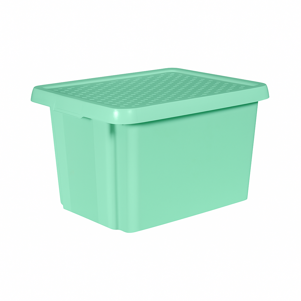 Curver Box za odlaganje 26 L mint s poklopcem / 233120