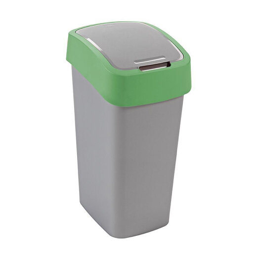 Curver Kanta za otpatke 45 L siva/zelena FLIP / 2172-P80