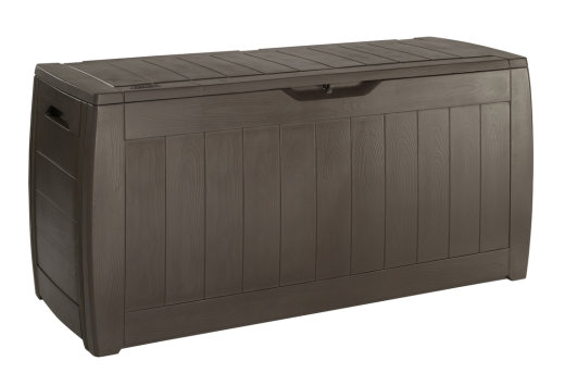 Keter vrtna kutija za odlaganje Hollywood 270 l, 117,5 × 45 × 57,3 cm, plastika, smeđa detalji i primjena