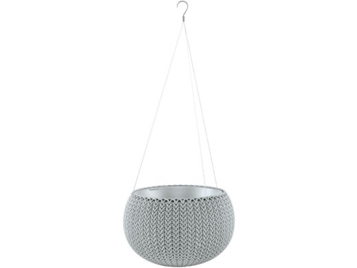 Keter saksija Cozy 36 × 36 × 22 cm, plastika, siva
