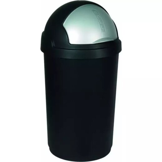 Curver Kanta za otpatke 50 l crna ROLL TOP CURVE / 229639
