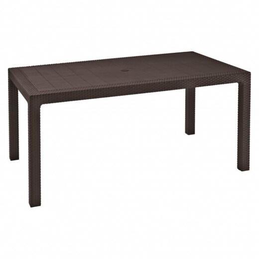 Keter vrtni stol Melody 161 × 95 × 75 cm, ratan izgled, smeđa