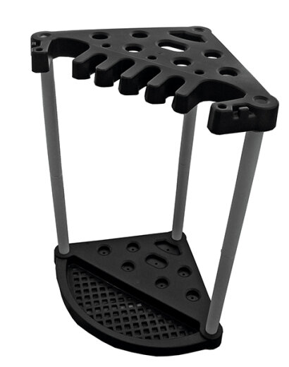 Keter organizer za vrtni alat 56,5 × 56,5 × 88,5 cm, plastika, crna detalji i primjena