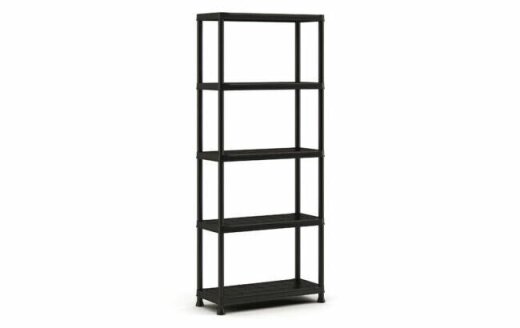 Keter polica Plus Shelf 75 × 32 × 176 cm, plastika, crna