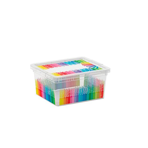 Keter kutija za odlaganje Colours Arty 2 l, 19,5 × 16,5 × 9,5 cm, plastika, prozirna made in italy