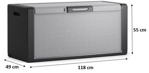 Keter vrtna kutija za odlaganje Titan 300 l, 118 × 49 × 55 cm, plastika, titan siva detalji i primjena