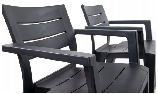 Keter vrtna stolica Julie 61,5 × 58,5 × 79 cm, plastika, siva