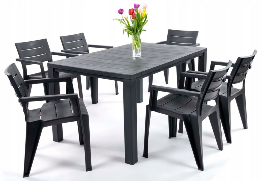 Keter vrtna stolica Julie 61,5 × 58,5 × 79 cm, plastika, siva detalji i primjena