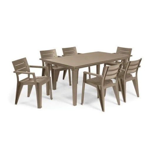 Keter vrtna stolica Julie 61,5 × 58,5 × 79 cm, plastika, cappuccino
