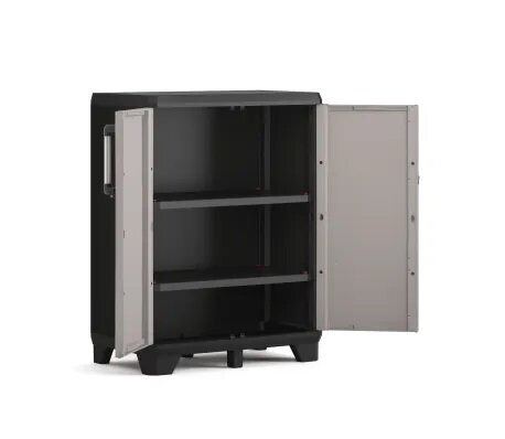 Keter ormar Pro 68 × 39 × 90 cm, plastika, siva detalji i primjena