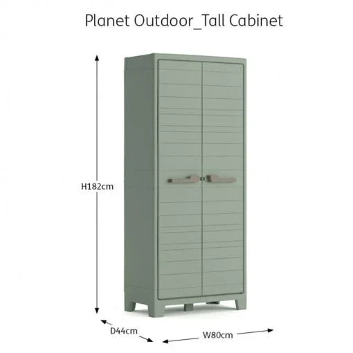 Keter ormar Planet 80 × 44 × 182 cm, plastika, mint dodatni prikaz