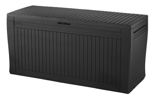 Keter vrtna kutija za odlaganje Comfy 270 l, 116,7 × 44,7 × 57 cm, plastika, siva dodatni prikaz