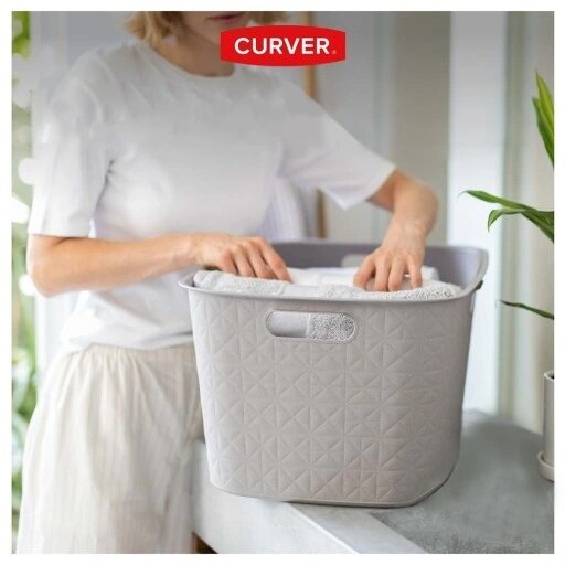 Curver Korpa za veš 45 L cisti bež SOFTEX / 258704