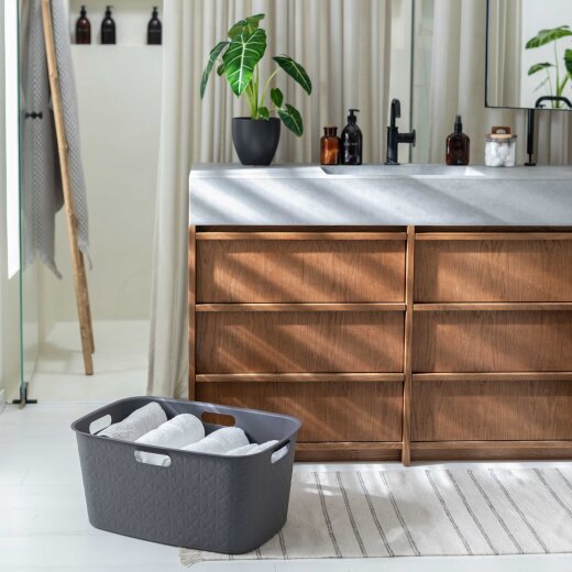 Curver Korpa za veš 45 L cisti siva SOFTEX / 258705