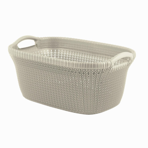 Curver Korpa za veš 40 L cisti bijela KNIT CURVE / 3677-X64