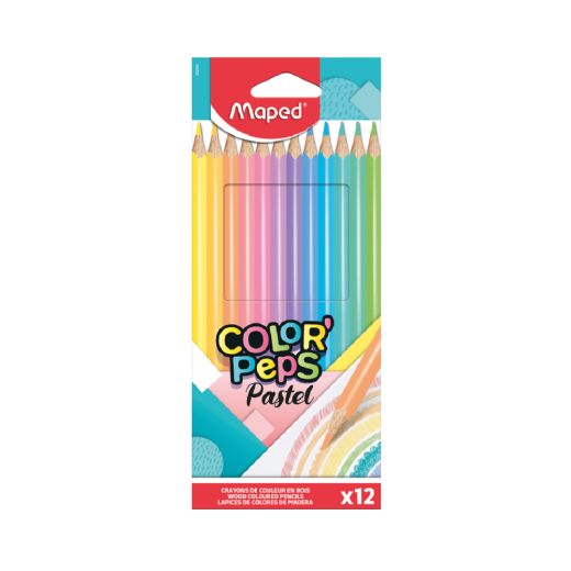 Maped Bojice drvene 12/1 PASTEL FC / 832069