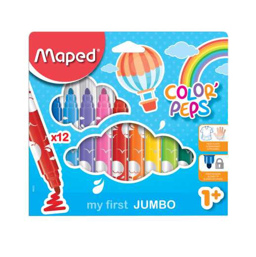 Maped Flomaster 12/1 Jumbo Color Peps / 846020
